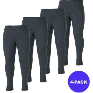 Morethansocks - Thermobroek kinderen antraciet - 4-Stuks