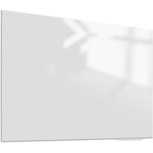 Whiteboard Glas Elegance Clear White 120x180 cm | sam creative whiteboard | Zwevend Glassboard | Magnetisch glazen whiteboard