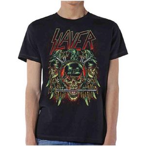 Slayer - Prey With Background heren unisex T-shirt zwart - M