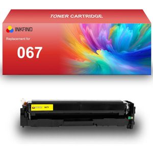 INKFIND 067 Geel tonercartridge compatibel met Canon 067 Geel toner cartridge - 1-pack Geel
