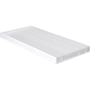Koellichaam voor LED verlichting - 8 stuks 3W LED's - 20 stuks 1W LED's - 300x140x20mm .
