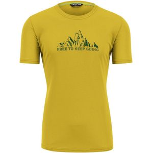 Karpos Loma Print T-shirt Met Korte Mouwen Geel XL Man
