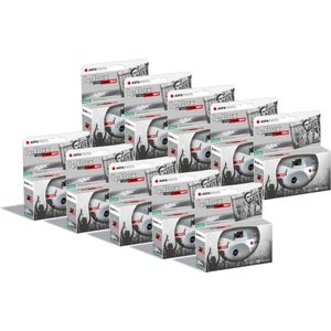 AGFA PHOTO LeBox Black&White - 10x Wegwerp Camera - 27 Foto's - 31mm Lens