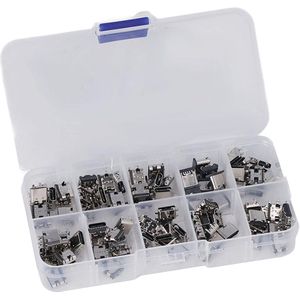 100 Stuks TYPE C USB Vrouwelijke Stekkerconnector Jack Soldeer Reparatie Vervanging Adapter