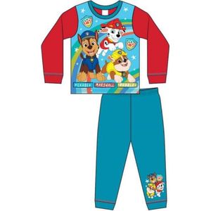 Paw Patrol - Pyjama - Maat 104/110 - Chase en Marshall en Rubble - Pyjamajasje en pyjamabroek - Multi colour