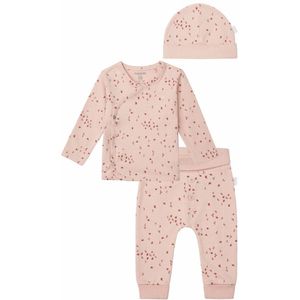 Noppies - Kledingset - 3 delig - Broek Nicea Rose Smoke - Shirt nantes - Muts Navar - Maat 44