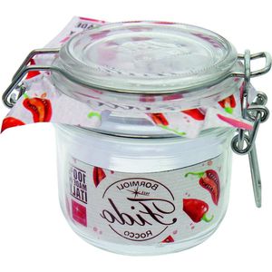 Draadbeugelglazen Fido 255 ml - set van 6 glazen incl. rubber - inmaakpotten dessertglazen jampotten 4261