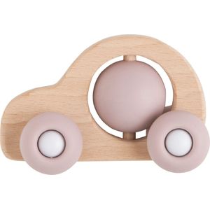 Baby's Only Houten speelgoed auto - Baby speelgoed - Oud Roze - Baby cadeau