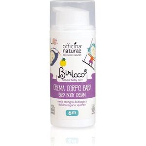 Biricco Baby Body Cream - Officina Naturae - met bio Kweepeer en groot kaasjeskruid extract, Amandelolie 100 ml
