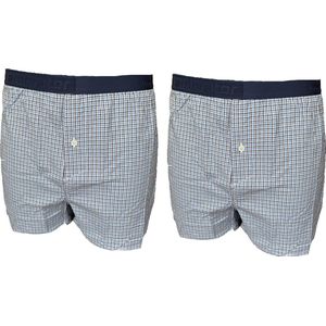 Embrator mannen Boxershorts 2-stuks geruit maat L