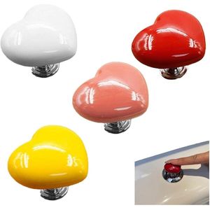 4 stuks - Toiletspoelknoppen - Hartvormige toiletreservoirknoppen - Gekleurde toiletspoelknopvervanging