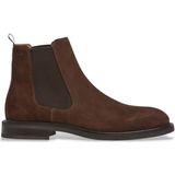 Hackett Londonvoor mannen. HMS200043 Bruine Mason Leren Chelsea Enkellaars (41), Leer, Plat, Geen, Casual