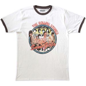 The Rolling Stones - Some Girls Circle Heren T-shirt - XL - Wit