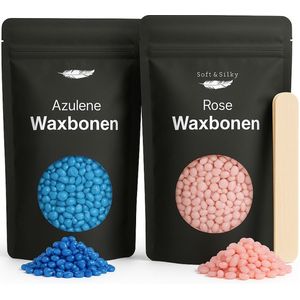 Wax beans 1KG - incl 60 spatels - Hard - Parels - Bonen - Ontharen - Waxen - Heater - Spatula - Korrels - Ontharingswax - Voor wax apparaat