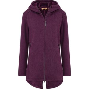 Life Line Vest Yara paars gebreid+capuchon - maat 36