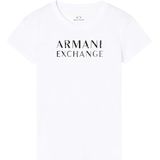 AIX Armani Exchange - XW001357AF10356UA343 - T-shirt - Bordeaux - Katoen - Korte Mouwen
