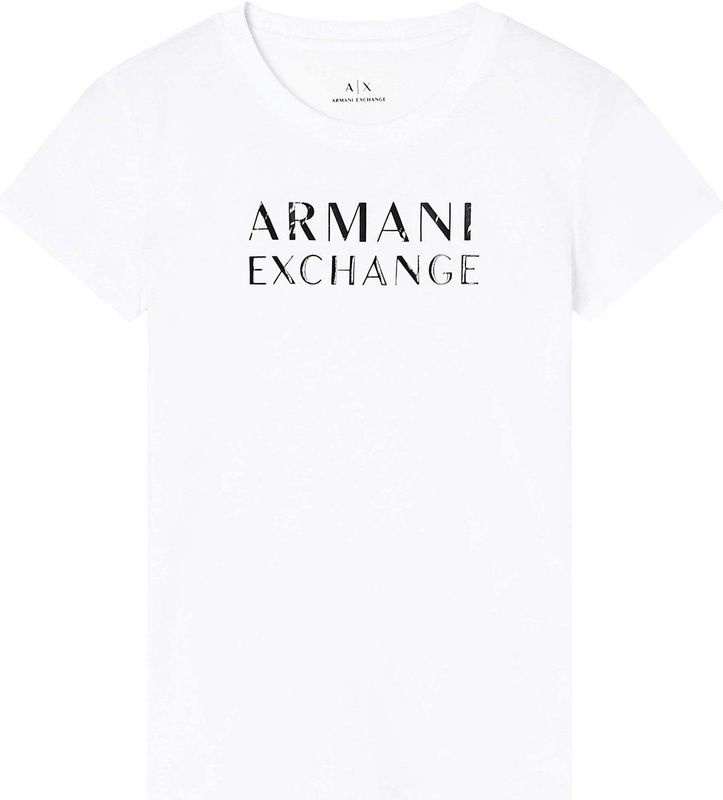 AIX Armani Exchange - XW001357AF10356UA343 - T-shirt - Bordeaux - Katoen - Korte Mouwen