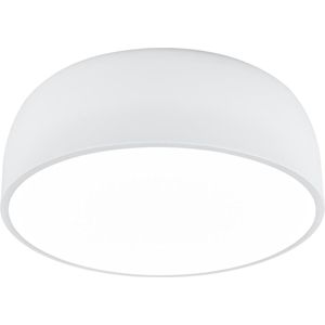 LED Plafondlamp - Plafondverlichting - Trion Barnon - E27 Fitting - 4-lichts - Rond - Mat Wit - Aluminium