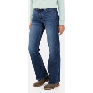 camel active 5-pocket jeans met wijde pijpen - Maat womenswear-34/32 - Blauw