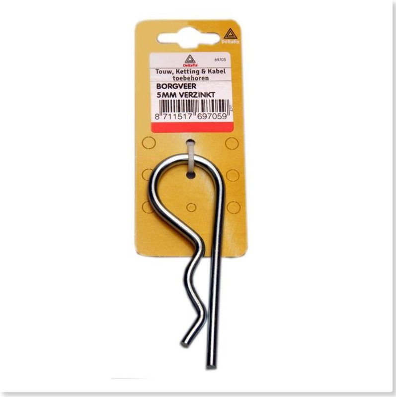 Borgveer 4 Mm Verzinkt