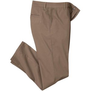 ATLAS FOR MEN - Taupe chinobroek met stretch - Heren - Verkrijgbaar in grote maten - W38