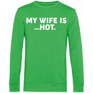 7431 - Sweater - My wife is...-Apple Green-XS