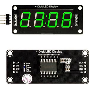 0,56 inch TM1637 zeven segmenten display module Groen geschikt voor Arduino