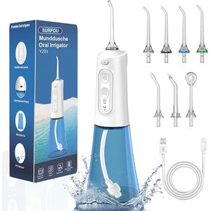 Lexium Waterflosser - Monddouche - Elektrisch Flosapperaat - Water Flosser - Waterflosser Draadloos - Water Flosser Draadloos - Draadloos en Oplaadbaar - Must have voor uw hygiëne!