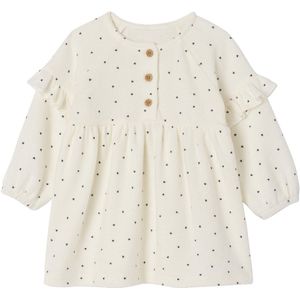 Babypakje - Ecru - 2-delig - Jurk met Heupband - Hartjesprint