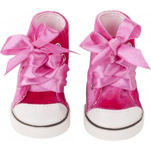 Götz Shoes & Co, sneakers ""Pink velvet"", babypoppen 42-46 cm / staanpoppen 45-50 cm