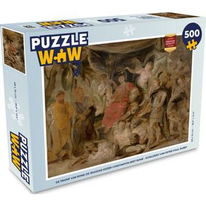 Puzzel De triomf van Rome: De jeugdige keizer Constantijn eert Rome - Schilderij van Peter Paul Rubens - Legpuzzel - Puzzel 500 stukjes