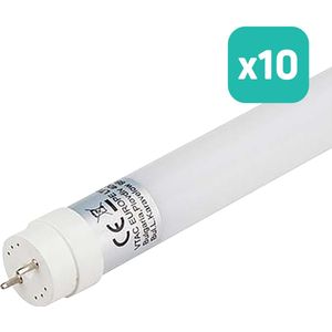 V-TAC - LED T8 Buis - Wit - 18W - 1850 Lumen - 4000K - Set van 10