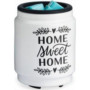 CANDLE WARMERS® Flip Dish Duftlamp elektrisch uit Keramiek HOME SWEET HOME