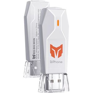 DrPhone NetPulse - Draadloze USB Adapter - Controllers - Wit