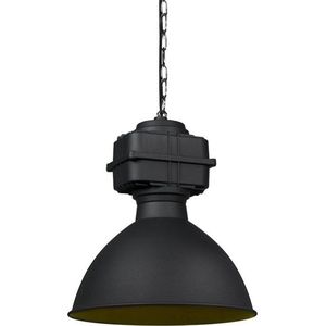 QAZQA sicko - Moderne Hanglamp - 1 lichts - Ø 385 mm - Zwart - Industrieel - Woonkamer