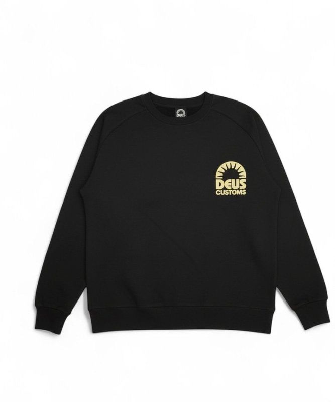 Deus Ex Machinavoor mannen. DMP258208 Melodies sweatshirt zwart (S), Casual, Katoen