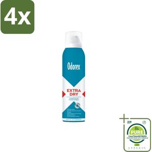 Odorex – Anti-transpirant spray – Extra Dry Sensitive – 150 ml - Voordeelverpakking - 4 stuks - Antitranspirant spray - Extra droge