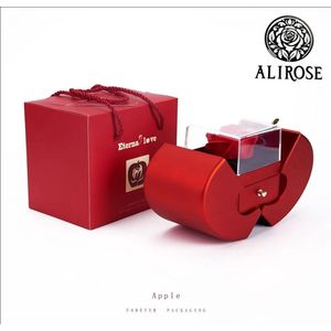 AliRose - Eternal Rose Box Apple - Liefdes Appel - Suprise Gift - Love - Amor - Liefde - Valentijn - Romantisch Cadeau - Eternal Love Necklace / Ketting