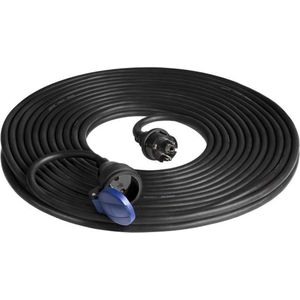 Rubber verlengkabel voor buitengebruik - IP44 spatwaterdicht - 10 Meter - Penaarde - Geschikt voor België - Oliebestendig - H07RN-F (3 x 1,5 mm²)