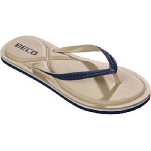 Beco Teenslippers Dames Eva Beige/blauw Maat 39