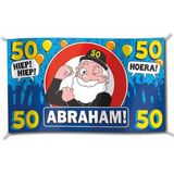 Vlag - 50 Jaar, Abraham - 150x90cm -