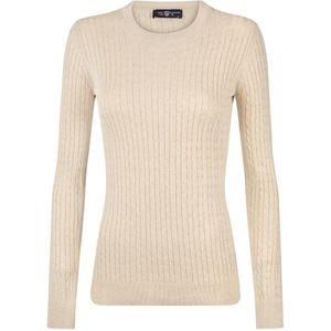 Jimmy Sanders - Kabeltrui - Beige - 100% Katoen - Dames