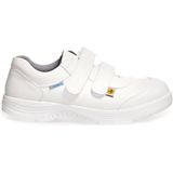 Abeba 7131047 S2 werkschoenen | laag model | dames & heren | wit | met stalen neus | zonder veters | instapper | ESD | maat 41
