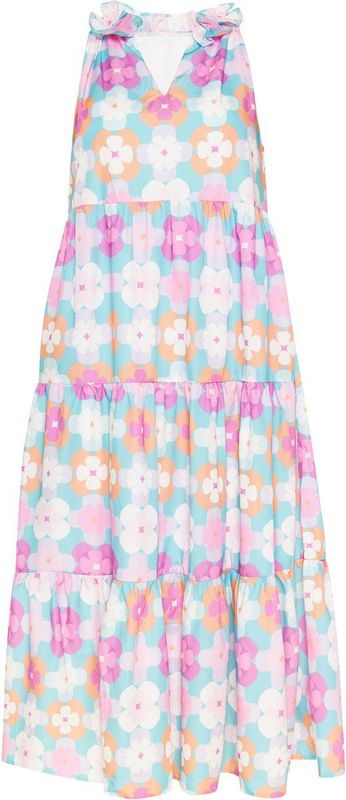 usha - Festival Collection - Midi-jurk - Met Ruffles - Floral Print