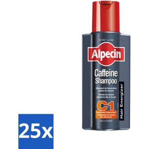 25 x Alpecin - C1 Cafeïne Shampoo - Voor Mannen - 250 ml - Haaruitval - Cafeïne Shampoo - Mannelijk Haar - Haargroei Stimuleren - Anti-haaruitval
