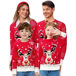 Christmas sweater family women men children unisex Christmas sweater reindeer pattern winter sweater