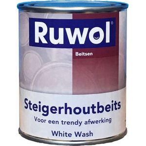 Ruwol - Steigerhoutbeits - White Wash - 750 ml