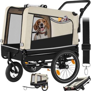 Hondenbuggy - Hondenkar - Veelzijdig - Inklapbaar - tot 40 kg - Hondenwagen - Huisdierentransport