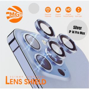 MG - Camera Lens Protector - Zilver - Roestvrij Staal - Gehard Glas
