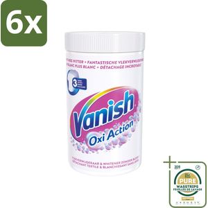 Vanish Oxi Action - Vlekkenverwijderaar Poeder - Zonder Bleek - Witte Was - 1.5 Kg - Voordeelverpakking - 6 stuks - Witte was - Wasmiddel